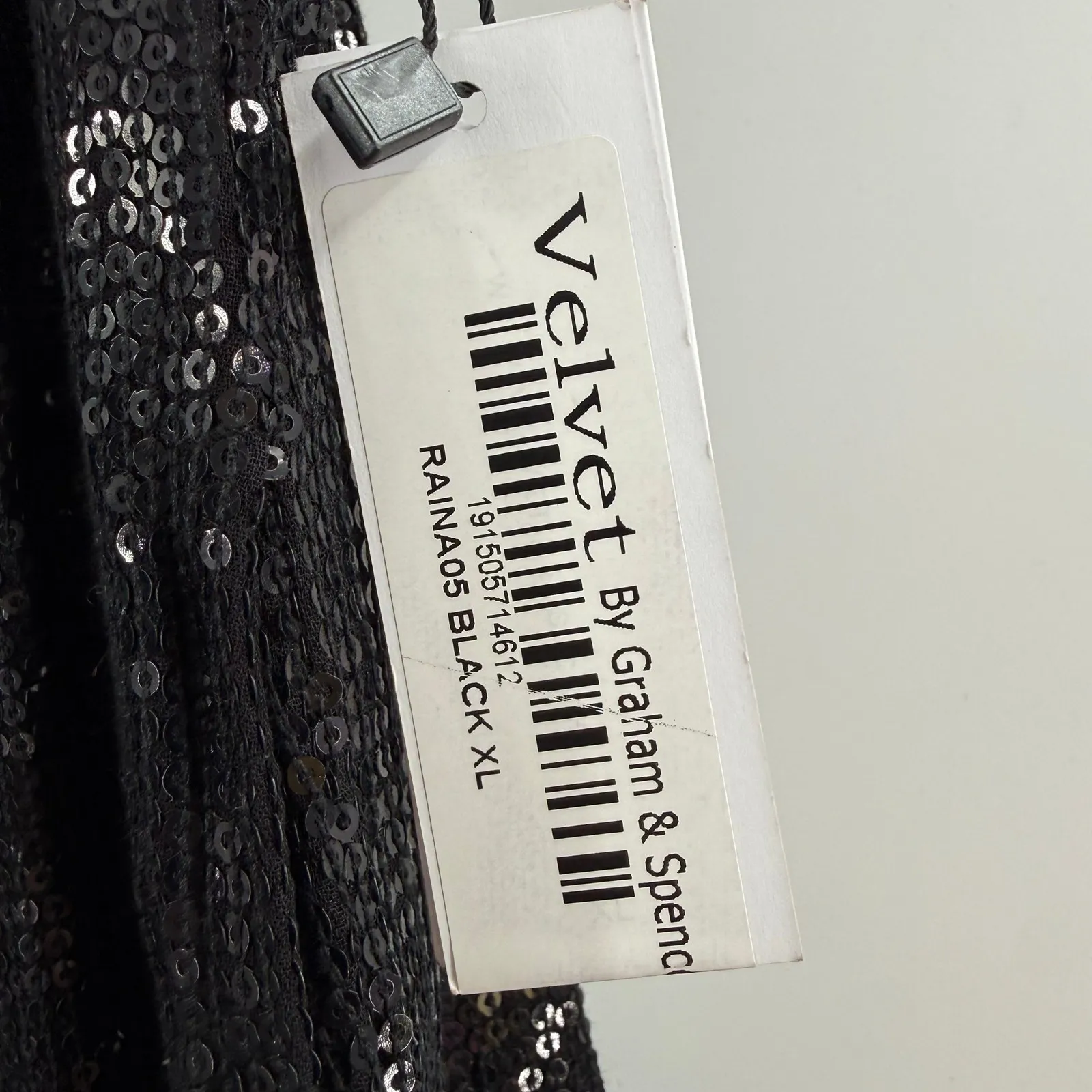 VELVET By Graham & Spencer Pants Size Extra Large Sequin Wide Leg Pant Black NWT - Image 7