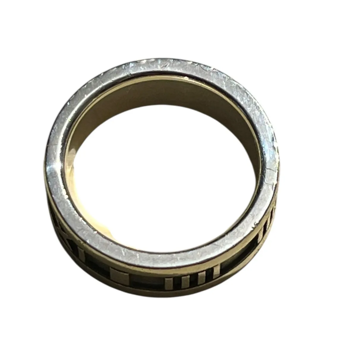 Tiffany & Co. 1995 Atlas Ring Sterling Silver 925 Roman Numeral Band Size 5.25 - Image 6