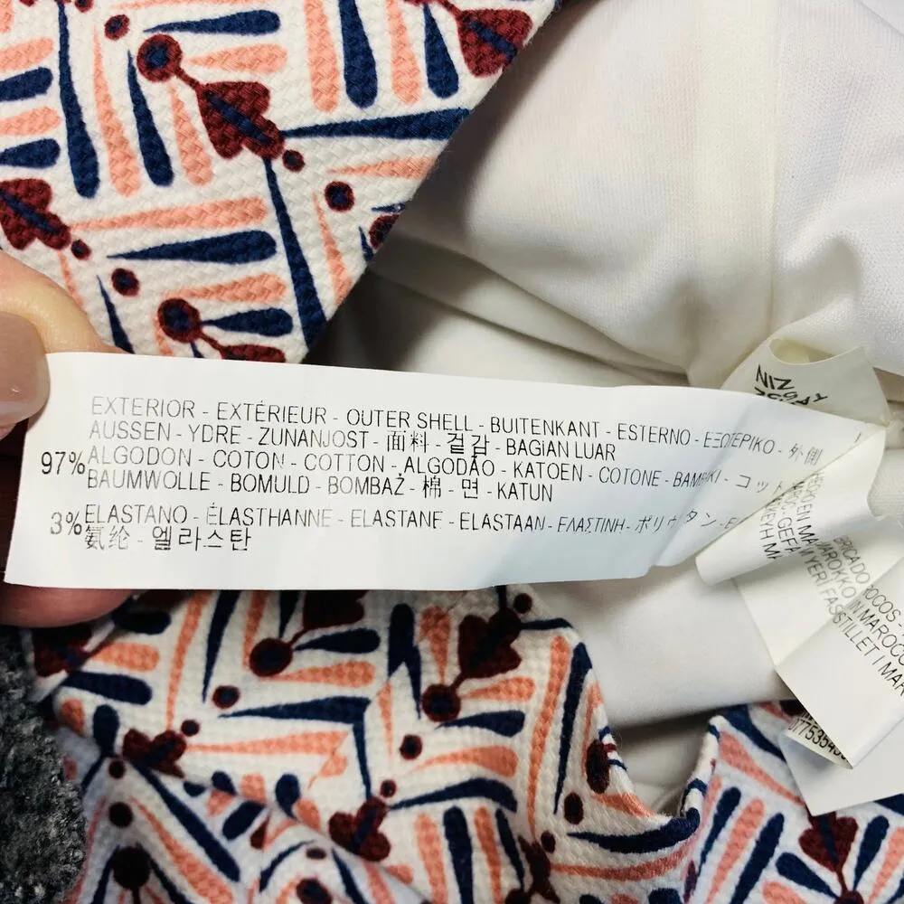 Zara Geometric Skort Romper Sz Small - Image 4