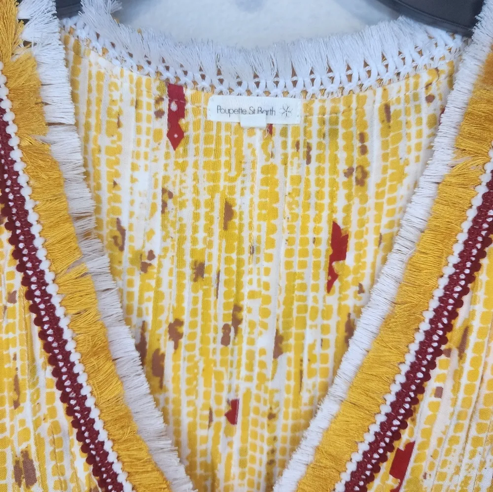 Poupette St Barth Women's Sasha Mini Dress size M Yellow Size M - Image 4