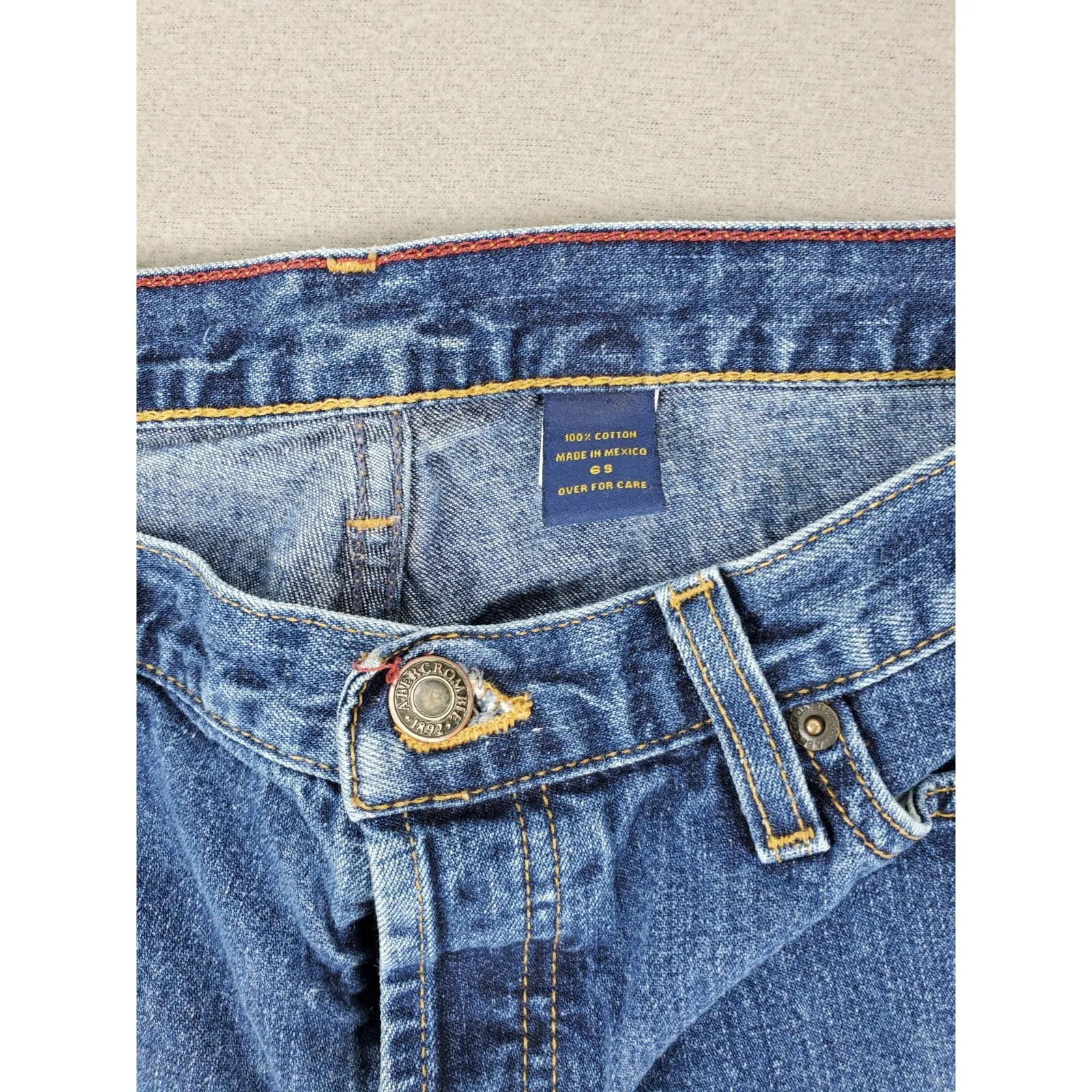 Vintage Abercrombie & Fitch Jeans Women 6s Flare Low Rise Bootcut Pocket 90s Y2K - Image 2