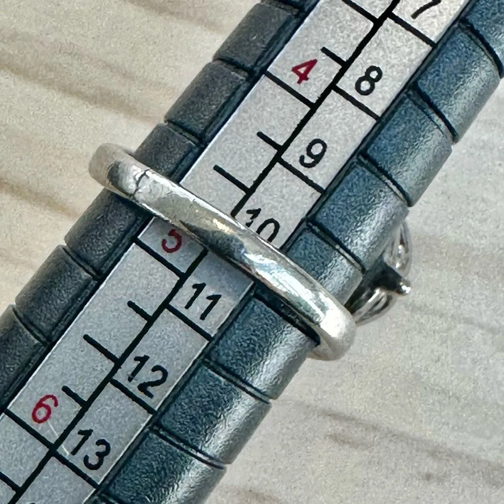 Silver tone Red Cabochon Fox snake Ring - Image 8