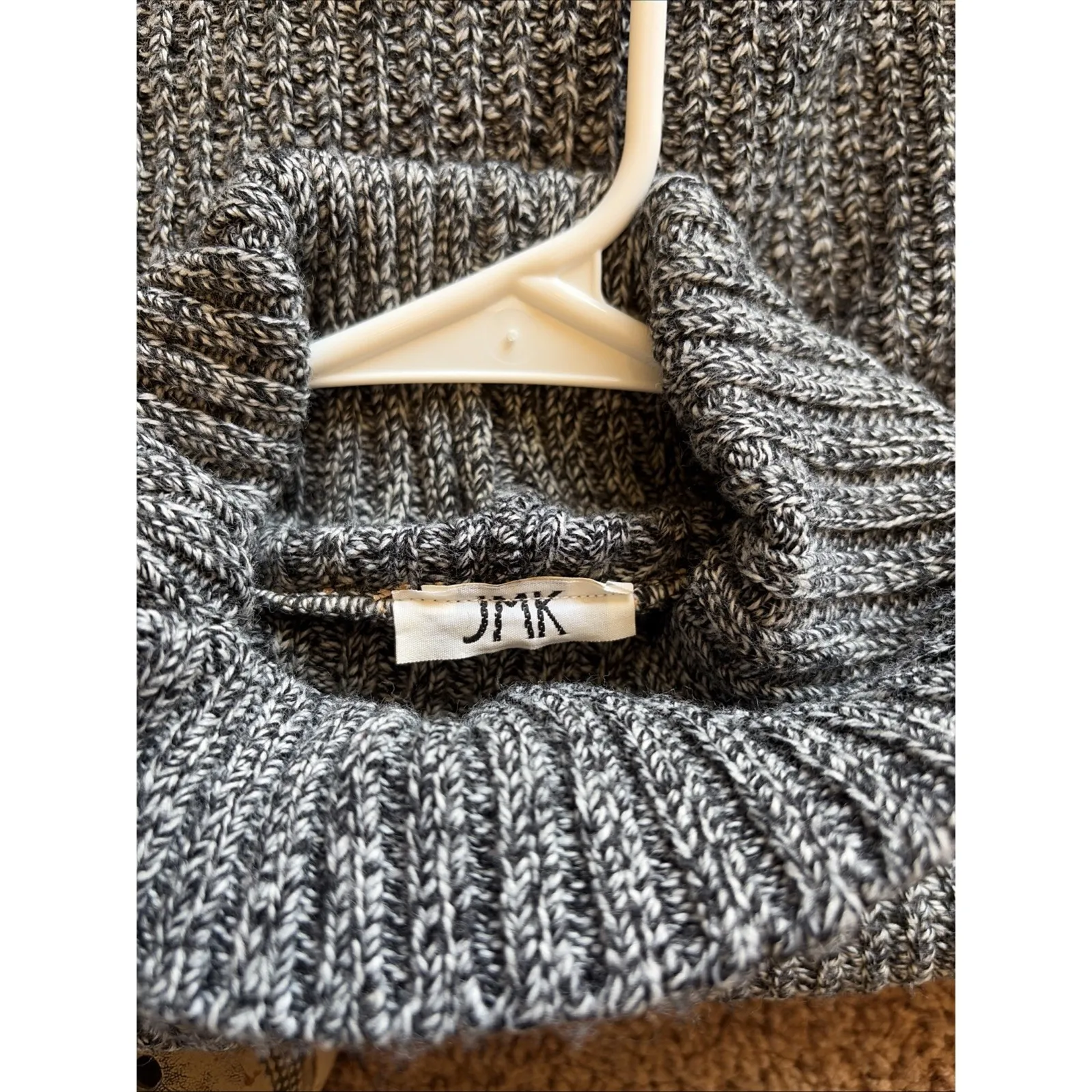 Vintage VTG JMK Knit Turtleneck Sweater Womens Small/Medium *See Measurements* Black Size undefined - Image 9