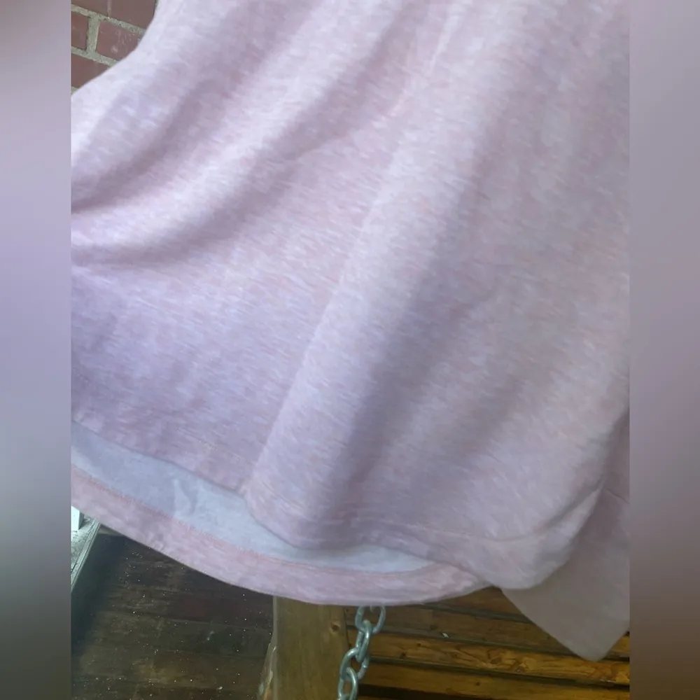 RBX PINK LONG SLEEVE PULLOVER | HOOD & THUMB HOLES | MOCK NECK | Pink - Image 2