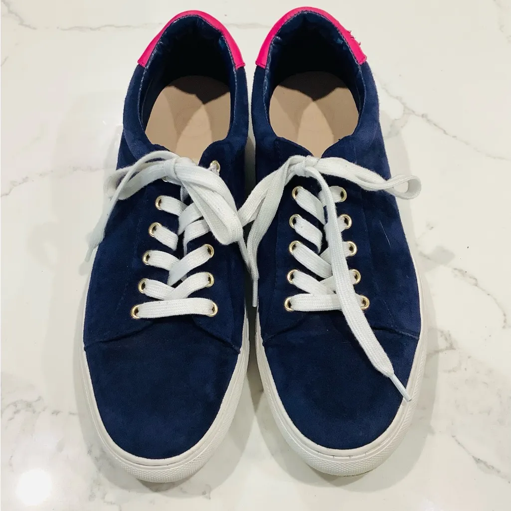 Cute comfy genuine suede leather loafers 💙💜 Pink Size 9.5 - Image 5