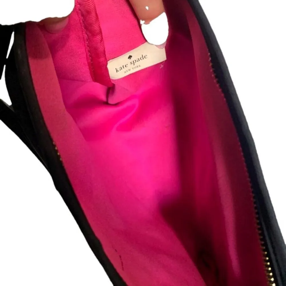 Kate Spade New York Bow Black Make up Cosmetic Case Pouch - Image 5