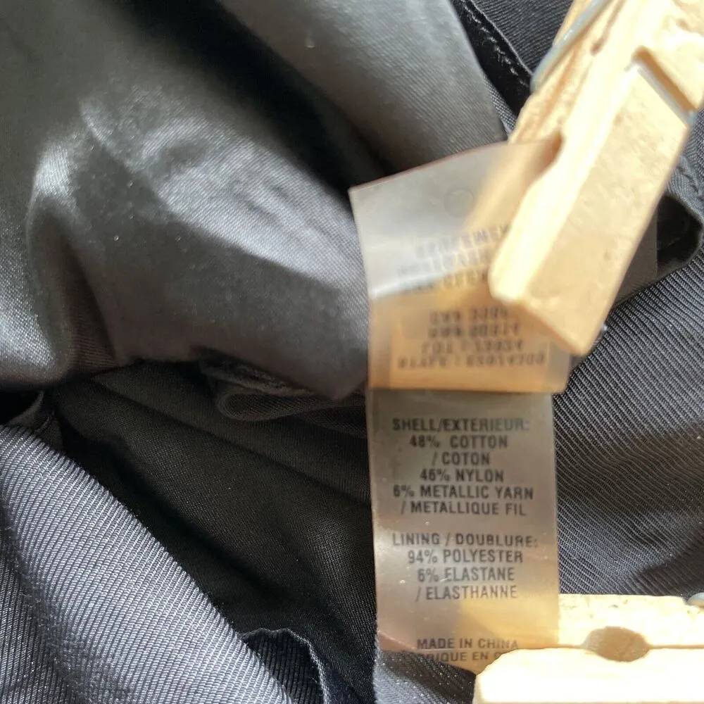 Elie Tahari Bergdof Goodman Bow Waist A-Line Skirt Womens Size 8 Black Party - Image 12