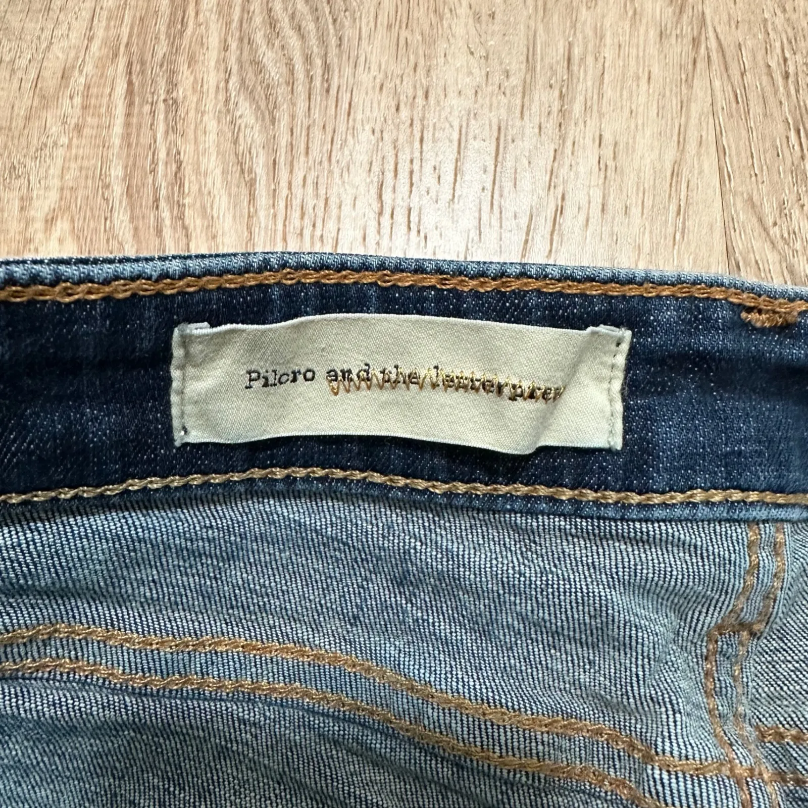 PILCRO x ANTHROPOLOGIE | Dark Wash Slim Boyfriend Denim Jean Shorts, Size 26 - Image 3