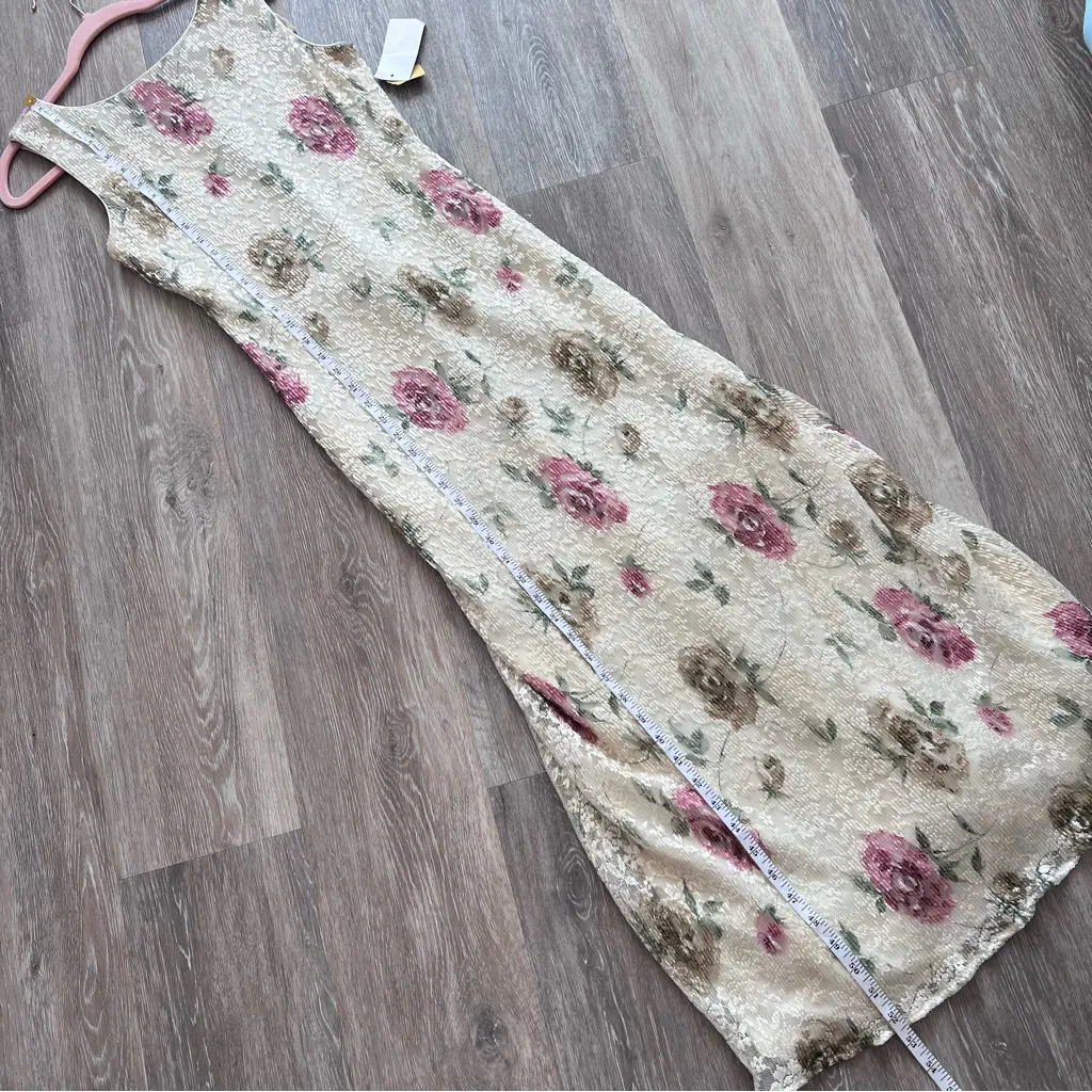 Vintage Y2K fairy‎ cottagecore laced maxi dress nwt Pink Size 6 - Image 3