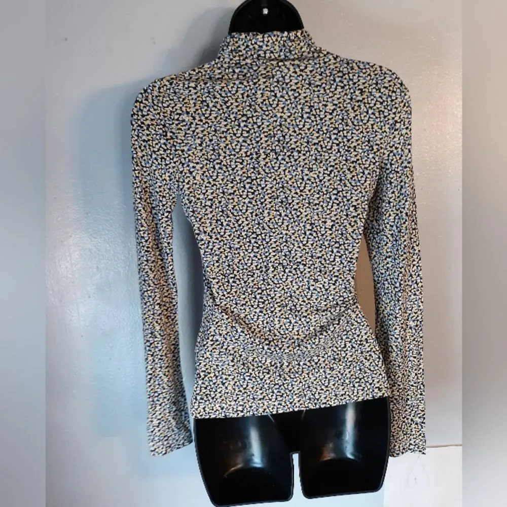 H&M multicolored turtleneck blouse - Image 5