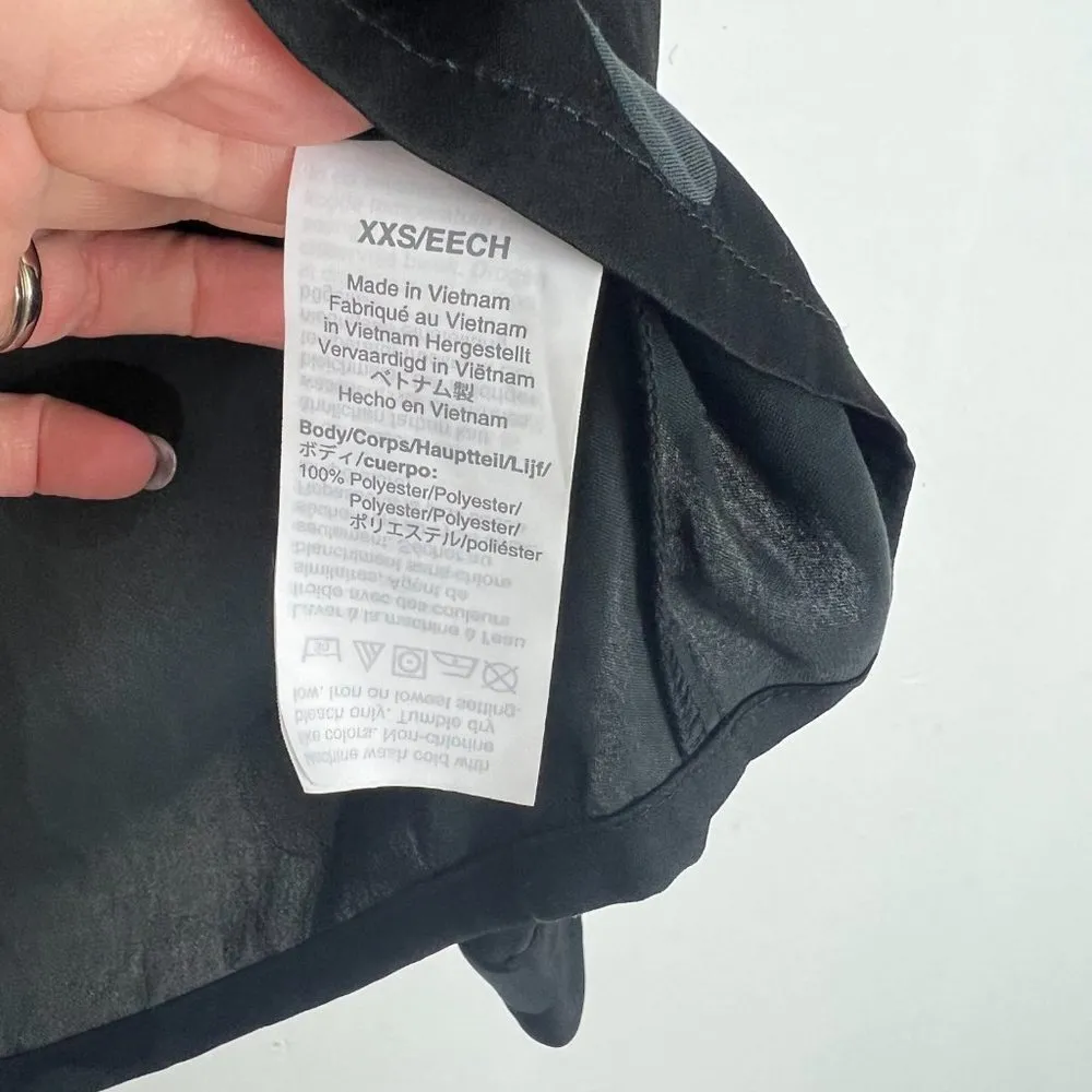 Madewell Jacquard Dot Pajama Shirt Blouse Top Black Size XXS EUC D2355 - Image 8