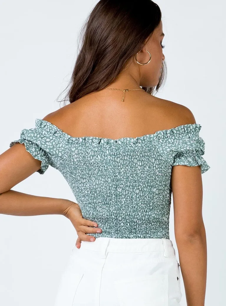 Asha Bodysuit in Green - Image 3