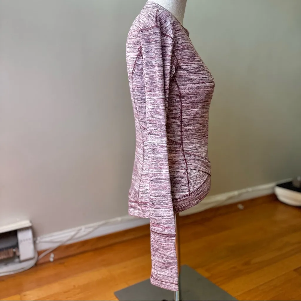 Lululemon Close to Crossing Long Sleeve *Rulu Pink XS Activewear Athleisure EUC - Image 5