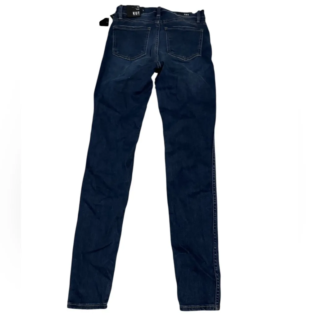 NWT KUT Mia High Rise Skinny Jeans Size 0 - Image 2