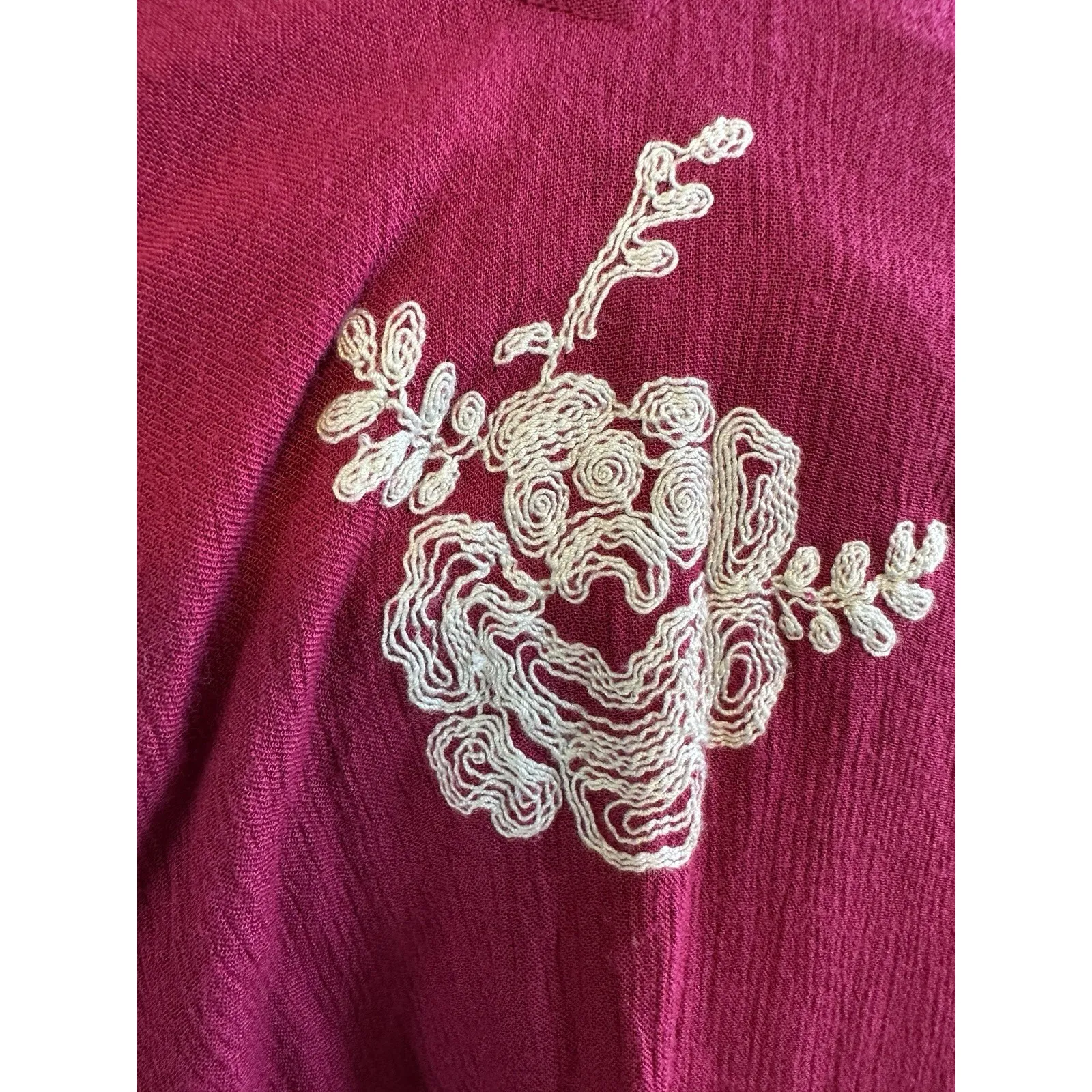 Free‎ People | Austin Emma Embroidered Floral Boho Mini Dress Size XSmall - Image 4