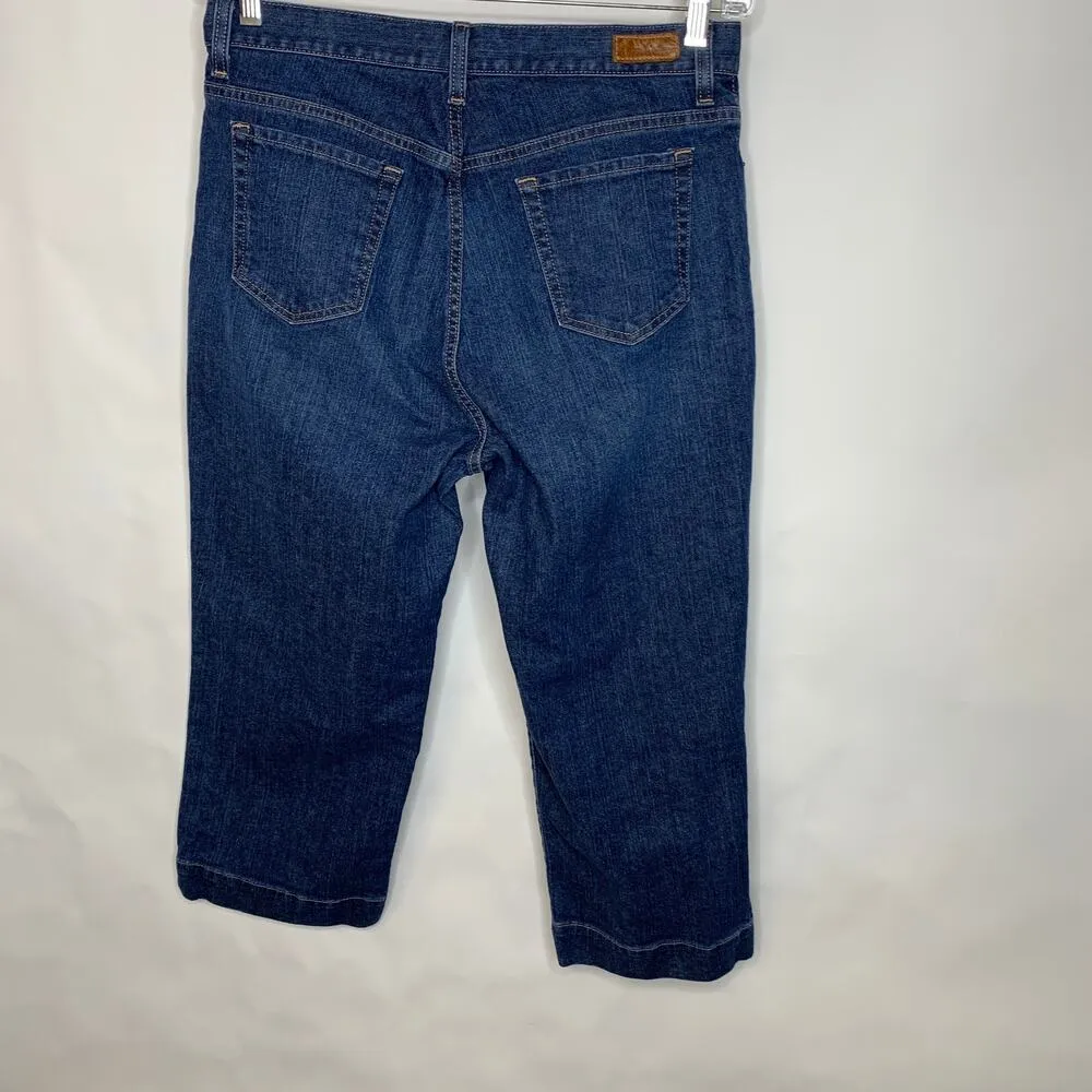 Eddie Bauer  Jeans Sz 12 Regular Medium Wash  Cropped Wide Leg - Image 3