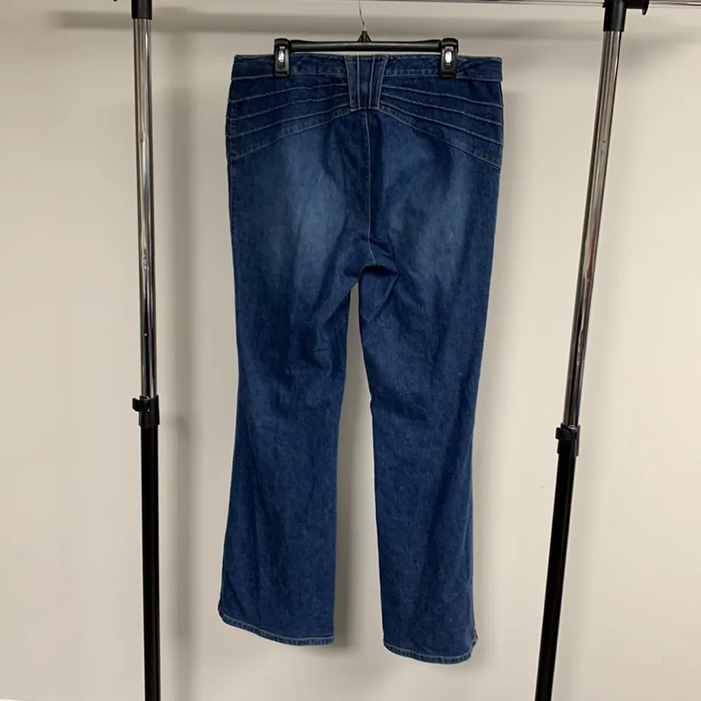 Vintage Y2K Cache’ Dark Wash Flare Bootcut Jeans Size 12 - Image 6