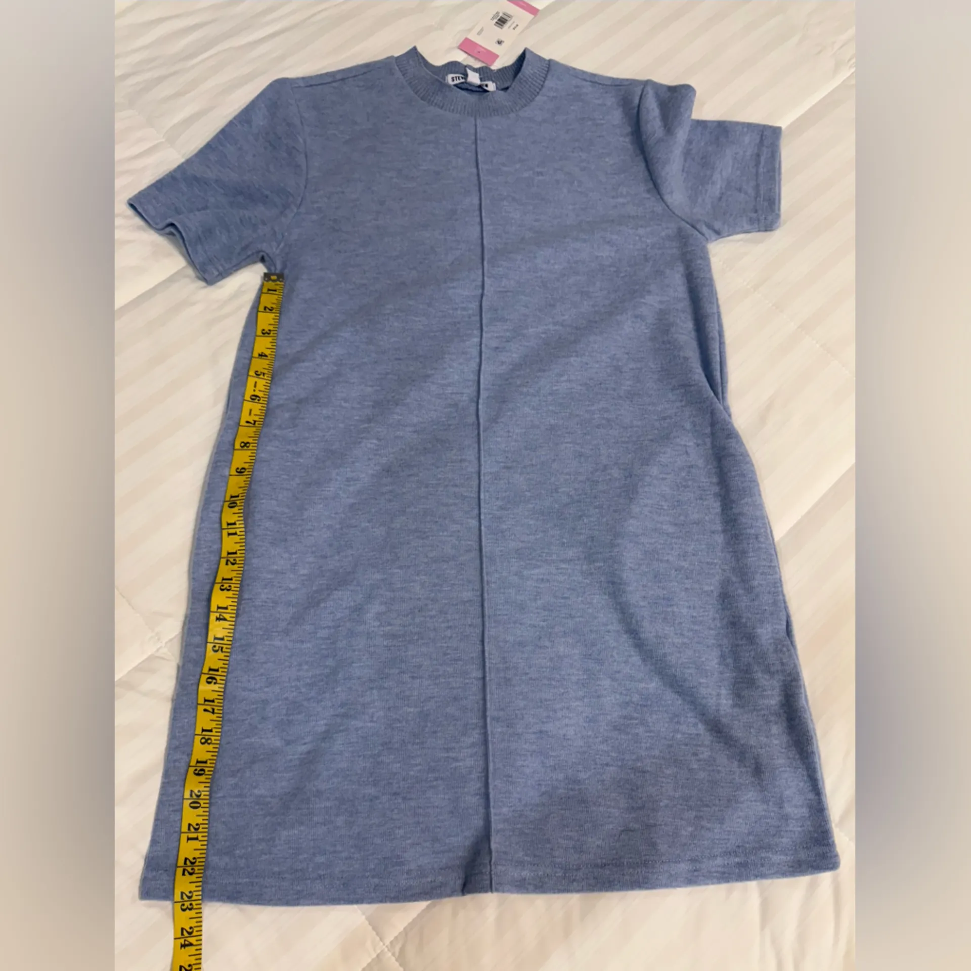 Steve Madden Light Blue Sweater Mini Dress - Image 8