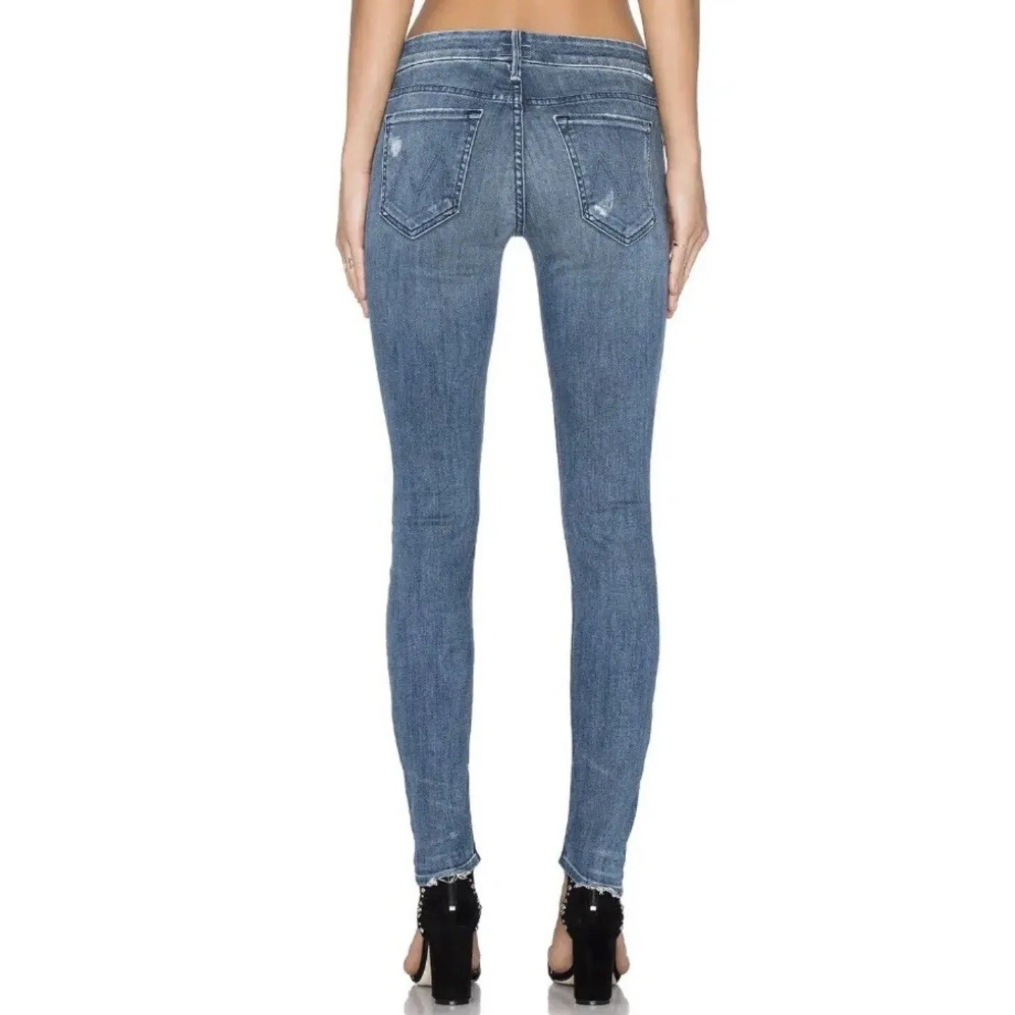 Mother Denim The Looker Jeans in Graffiti Girl Size 26 Stretch Jeans #O7 - Image 2