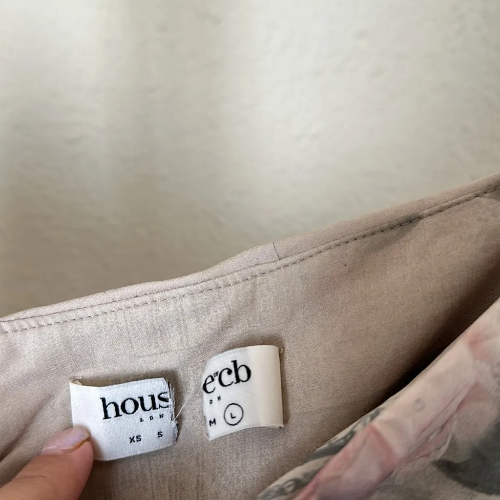 House of CB Vesper Gathered‎ Side Slit Skirt NWOT size L - Image 7