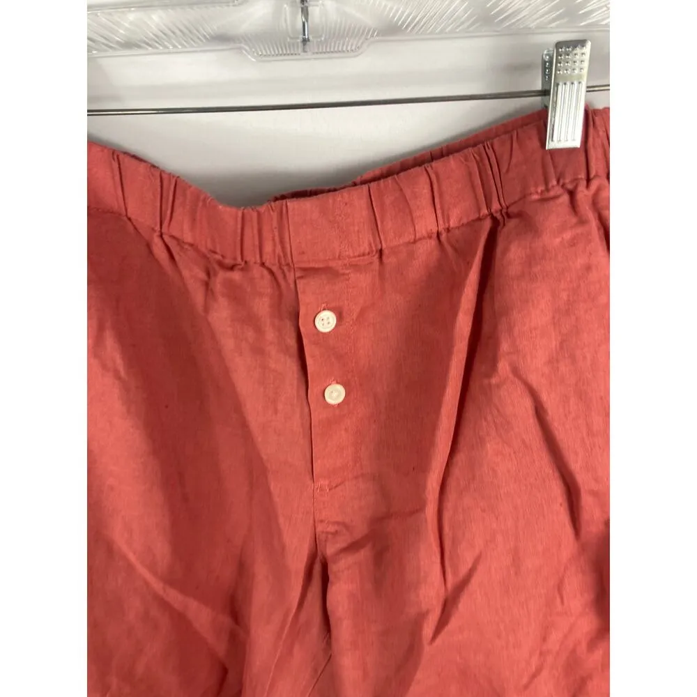 J Crew Linen Blend Pull on Pants Size Medium - Image 2