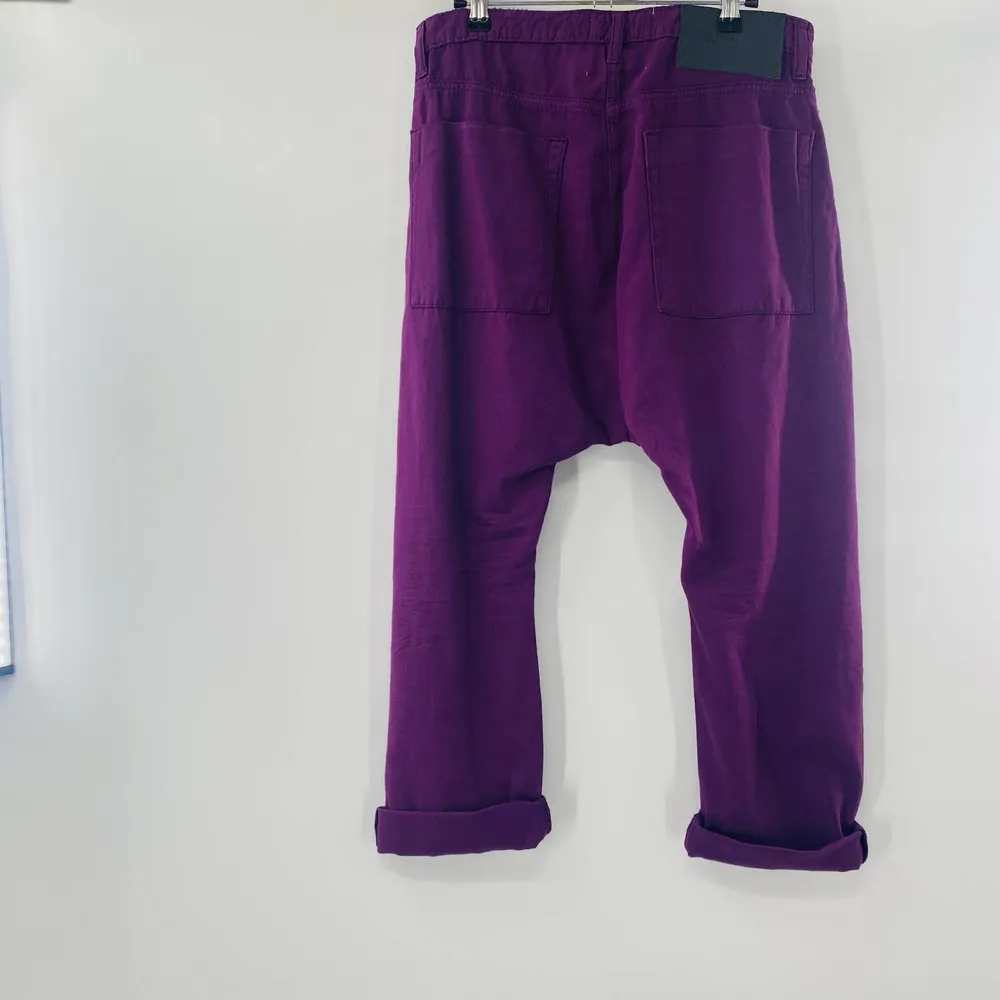 One Teaspoon Deep Purple Sinners Distressed Harem Jeans Size 25 NWT - Image 6