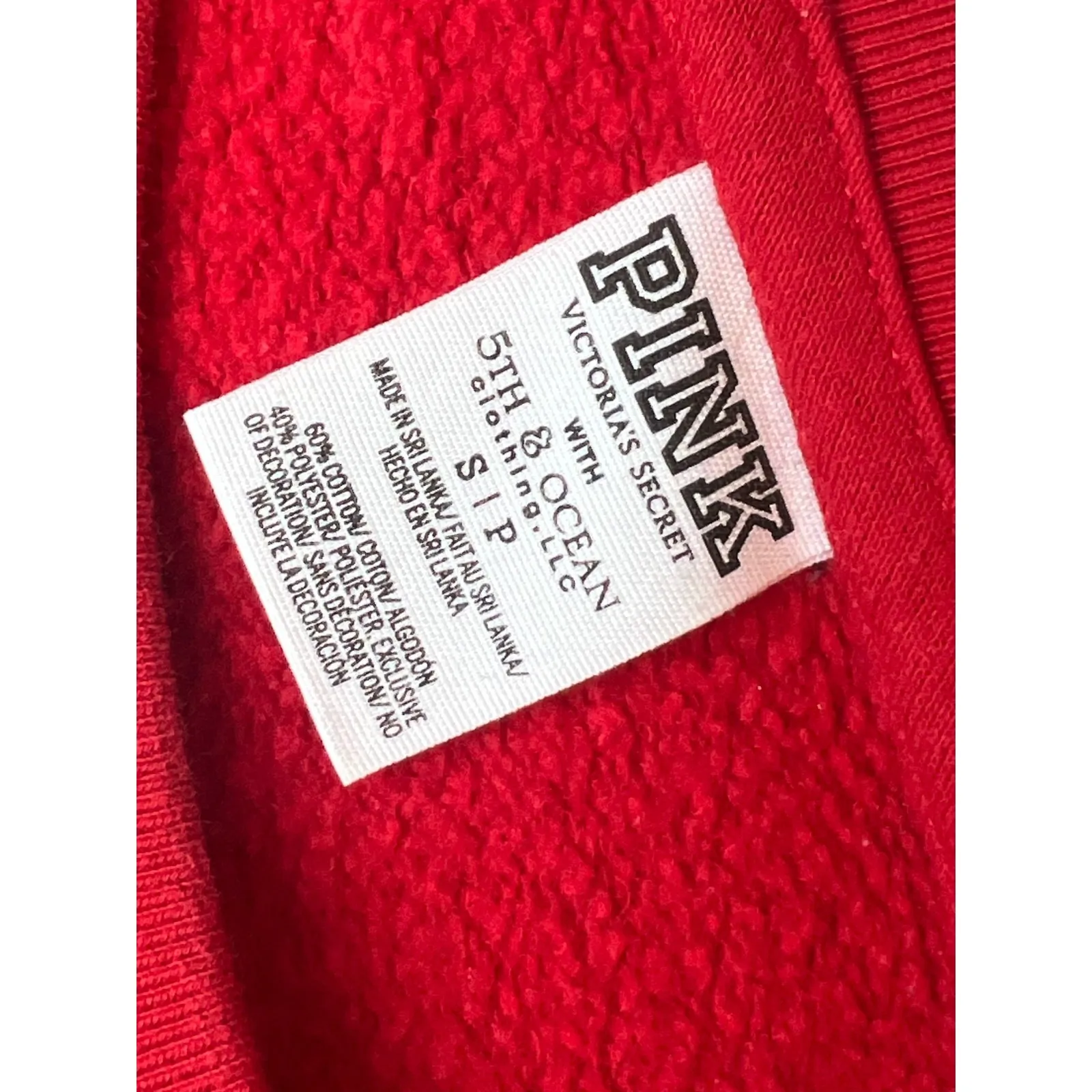 5th & Ocean Illinois State ISU Redbirds Small Victorias Secret Sweatshirt Sequin - Image 3