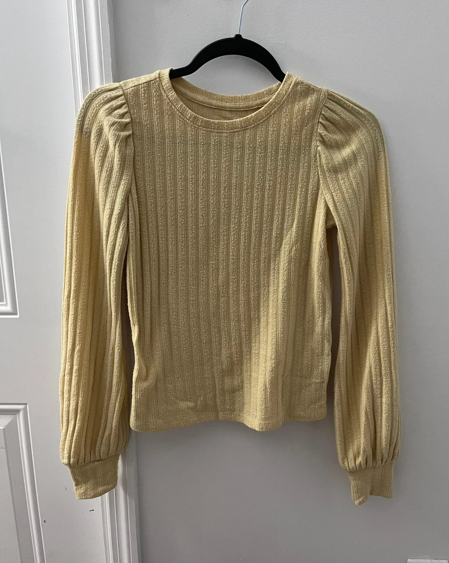 Yellow Ribbed Long Sleeve - Image 2