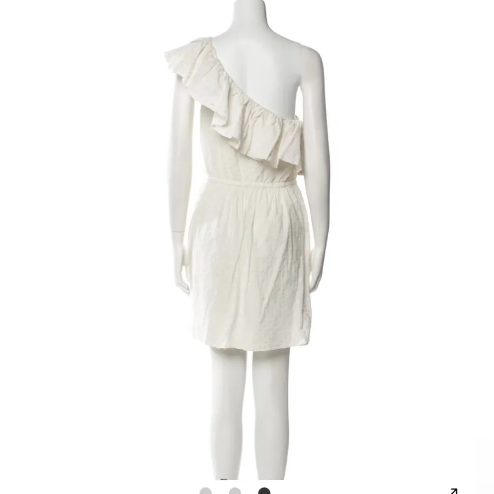 Rebecca Taylor White dress  Asymmetrical Ruffled Sundress mini - Image 5