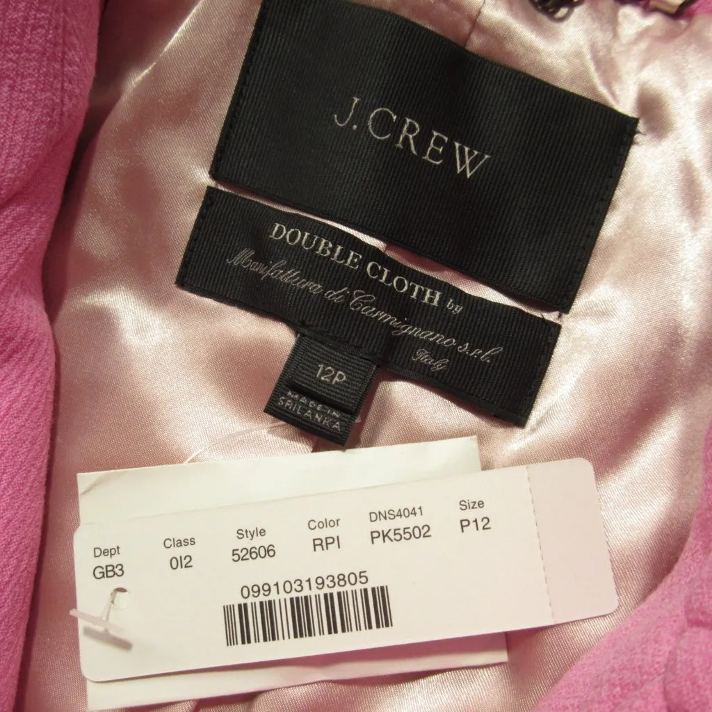 NWT J.Crew Classic Lady Day Coat in Retro Pink Doublecloth Wool Thinsulate 12P - Image 3