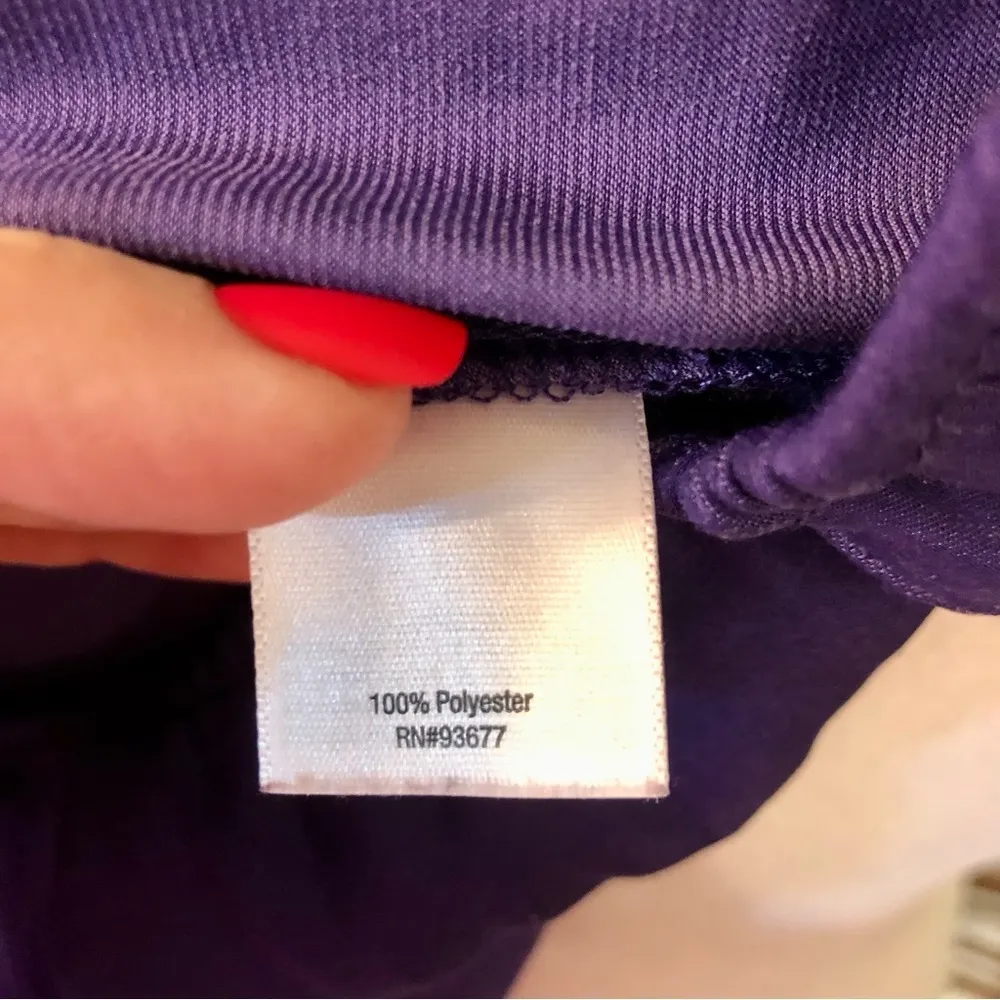 . Splitneck Elbow Sleeve Royal Purple Top - Image 10