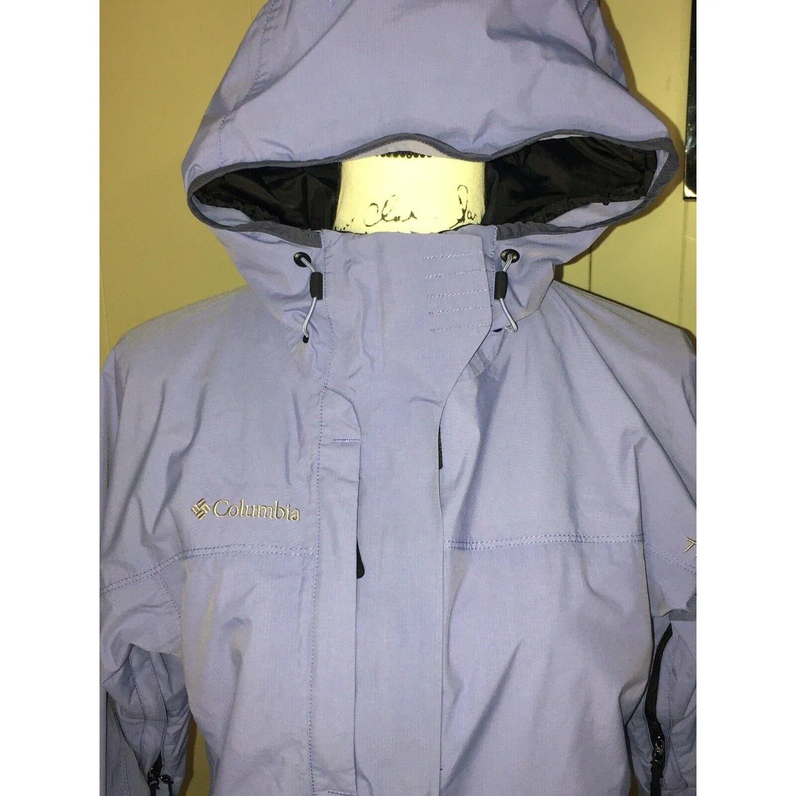 Columbia Women’s Lilac Blue Hooded Utilty Jacket Coat Small EUC - Image 3