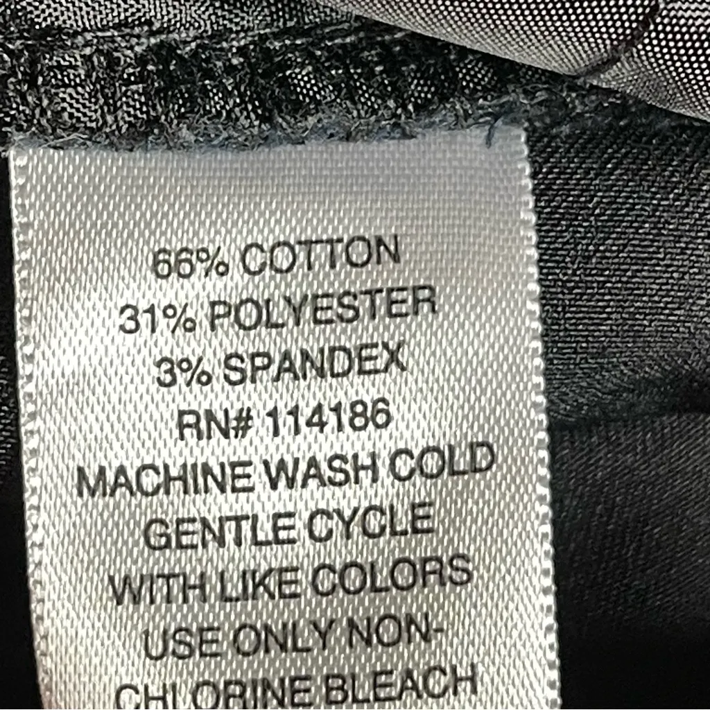 Liz Claiborne Emma Sateen Slim Leg High-rise Ankle Pants (Black) - 6 - Image 9