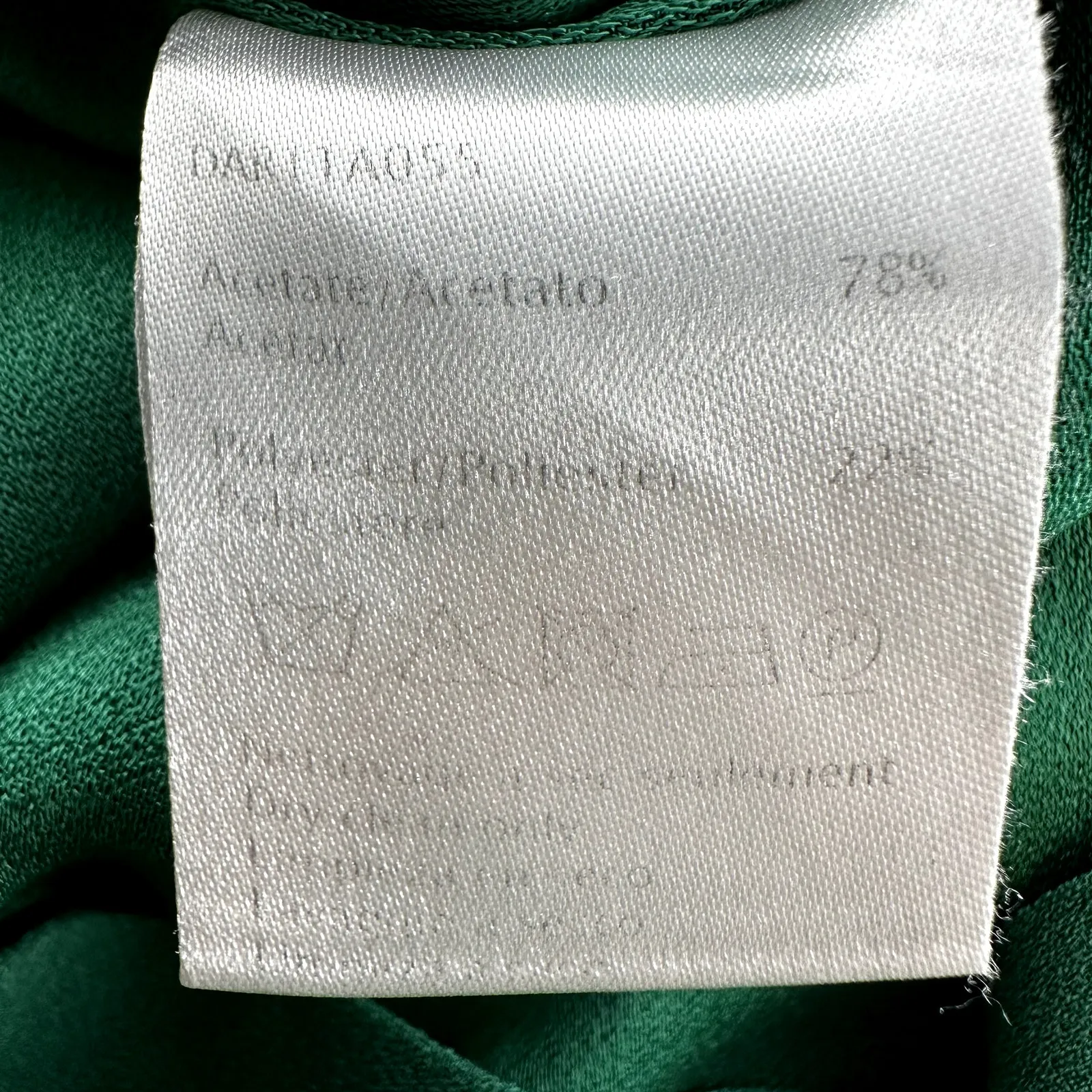 Gerard Darel Sleeveless Mini Shift Dress Faux Wrap Snap Round Neck Green 38 6 - Image 4