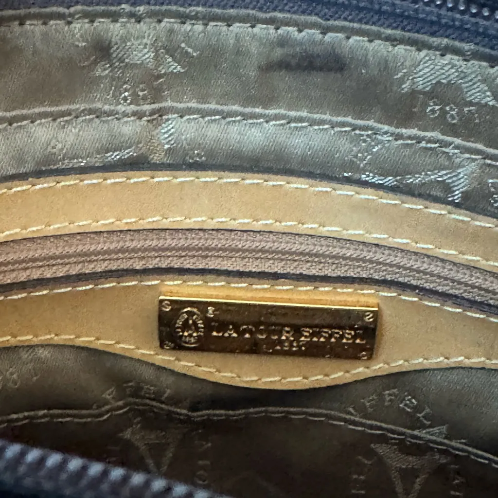 La Tour Eiffel Tote Bag Leather BRW All - Image 2