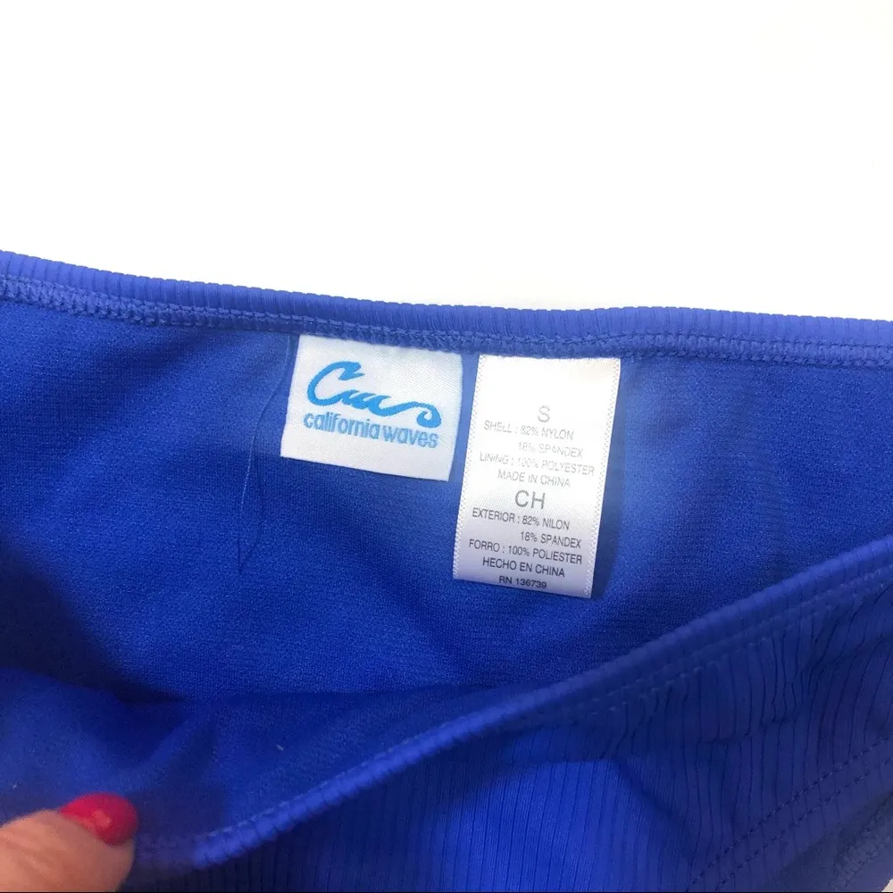 California Waves  Ribbed Hipster Bikini Swim Bottom - Image 3