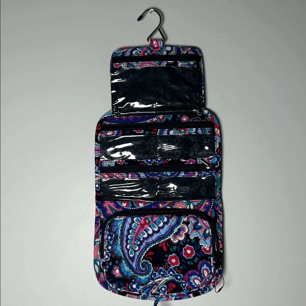 Vera Bradley Travel Bag Medium Travel Organizer Haymarket Paisley Toiletry Bag - Image 7