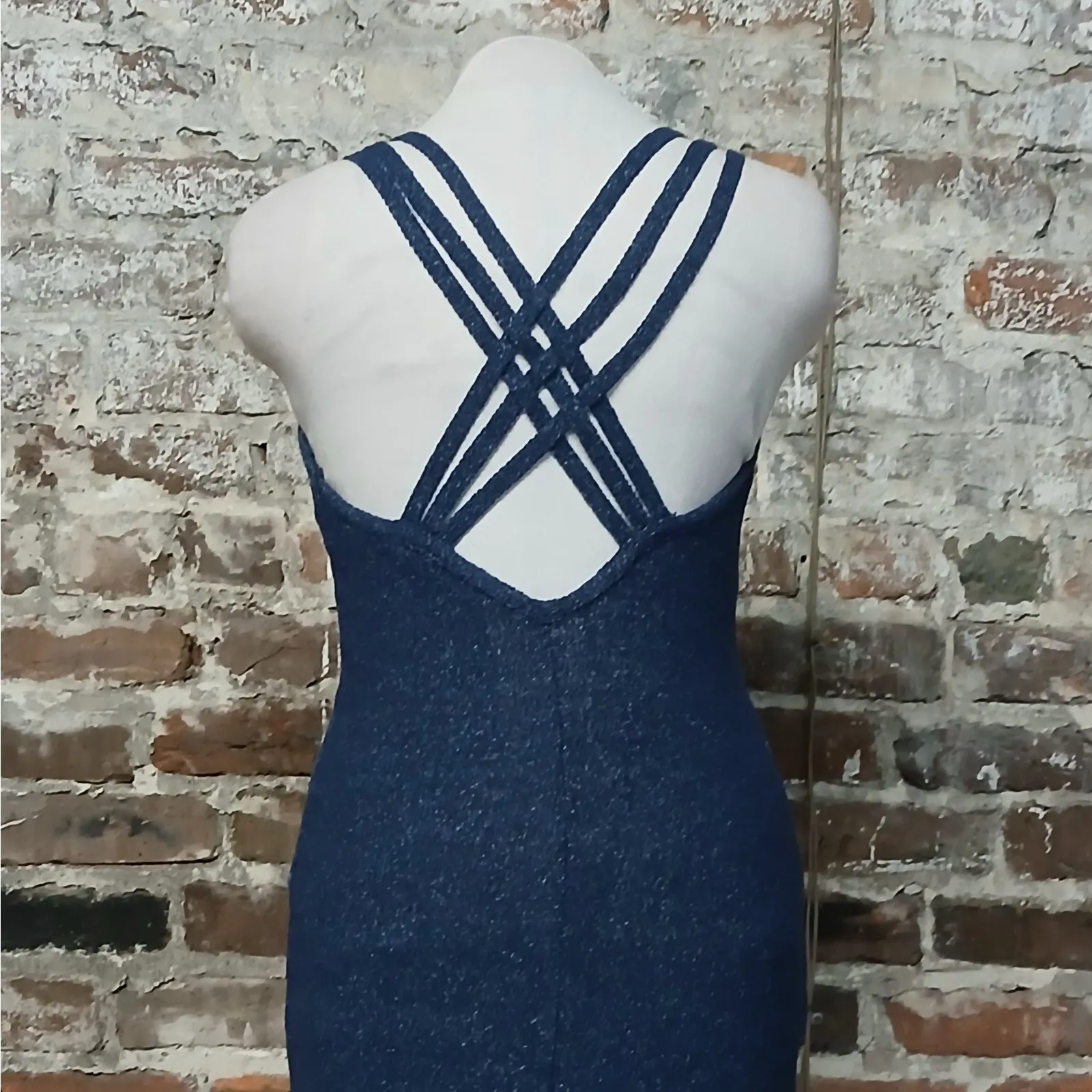 Massimo Dutti Women's Dress Size XS Blue Sleeveless Midi Casual Designer Luxury - Image 6