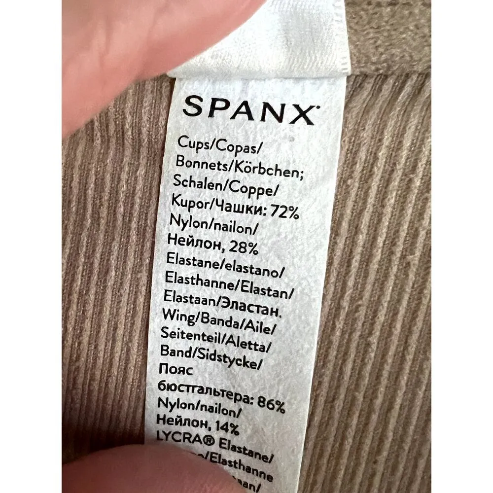 Spanx bra-Lleiujah size 40DD beige lightly lined full coverage no underire - Image 5