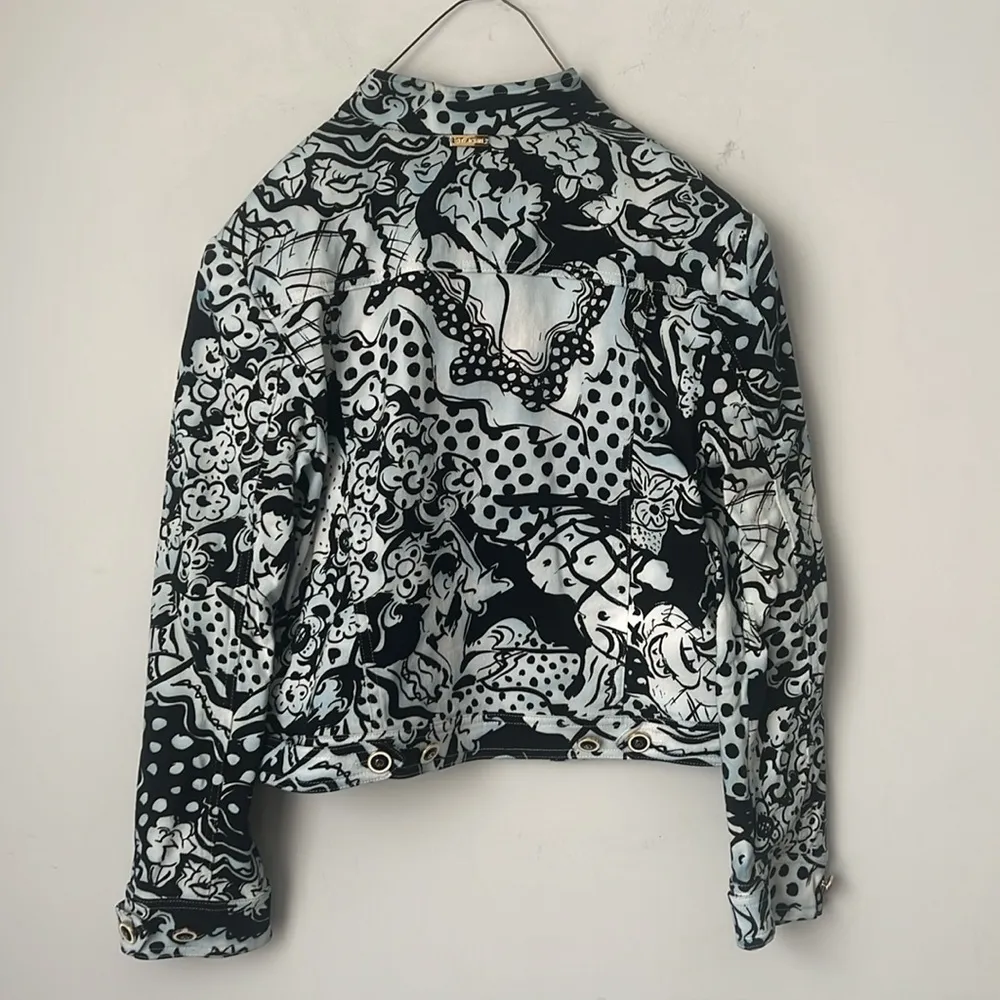 Vintage St John Sport By Marie Gray Cropped Jacket‎ Size Small 🔵 - Image 5