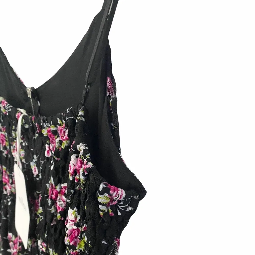 new LF Millau ♥︎ Floral Print Lace Babydoll Dress ♥︎ Black ♥︎ Med ♥︎ with Tags - Image 13