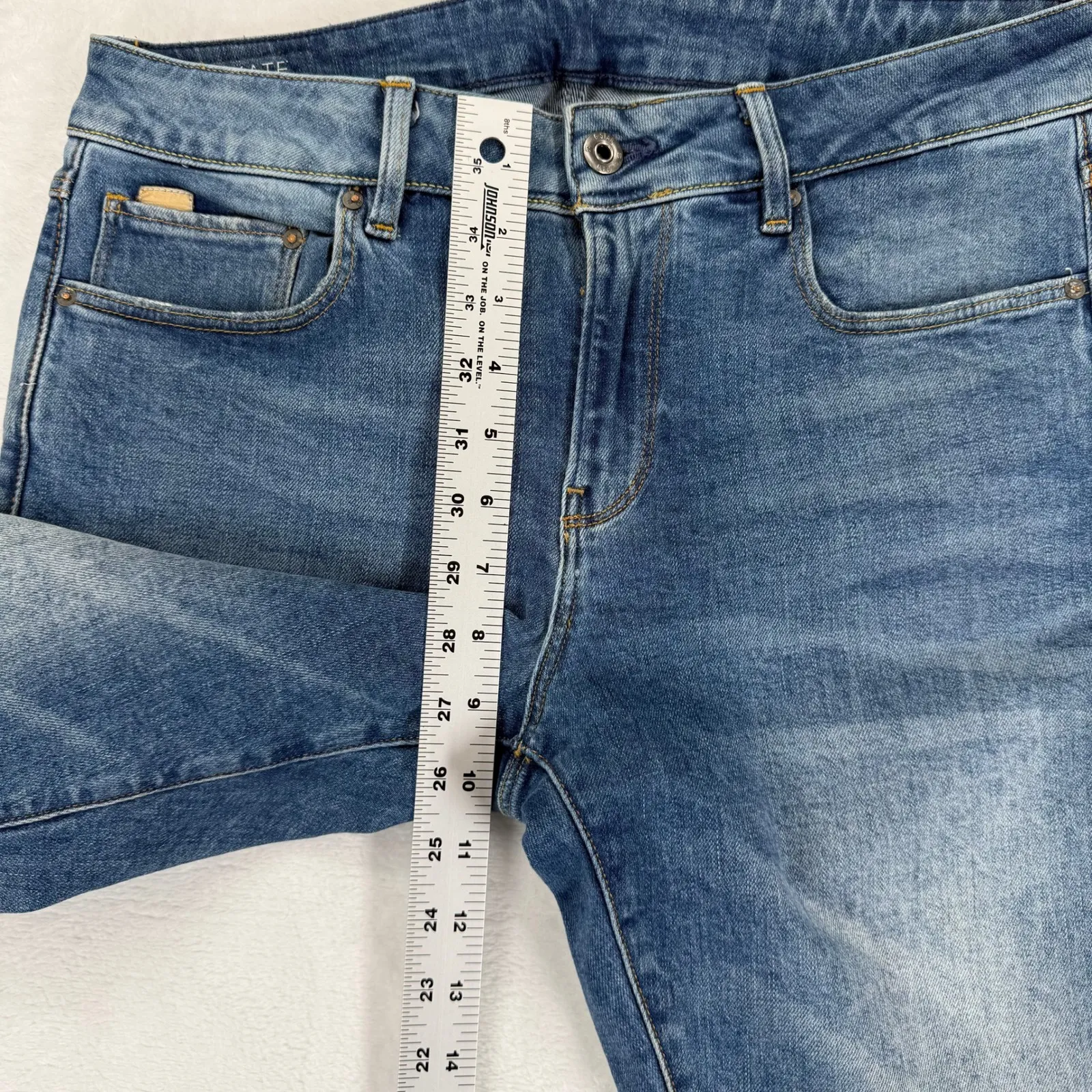 G Star Raw Kate Boyfriend Blue Wash Denim Jeans Straight Leg Pants Size 27 - Image 6