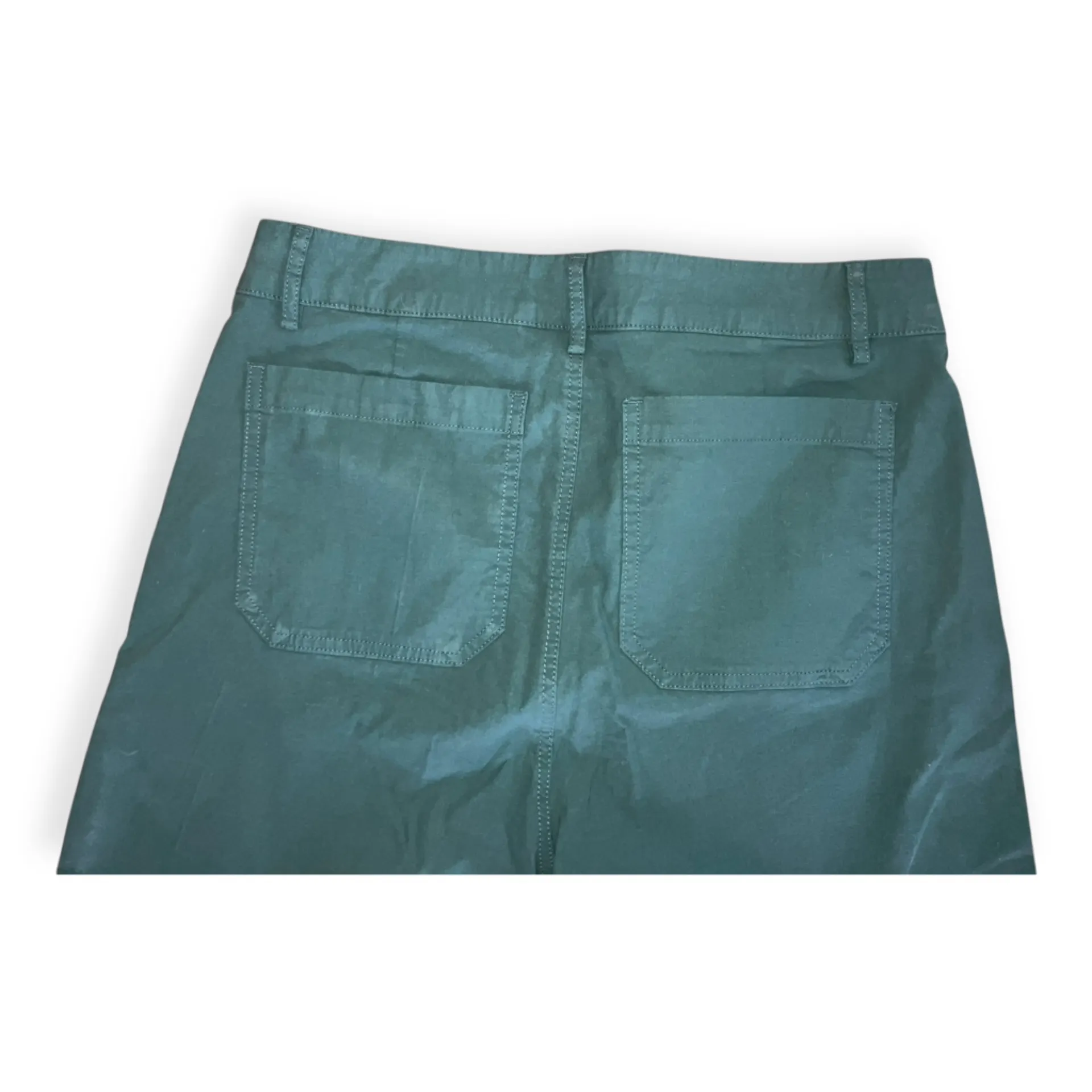 J. Crew Womens Green Tall Lizzie high-rise patch-pocket wide-leg pant - Image 5
