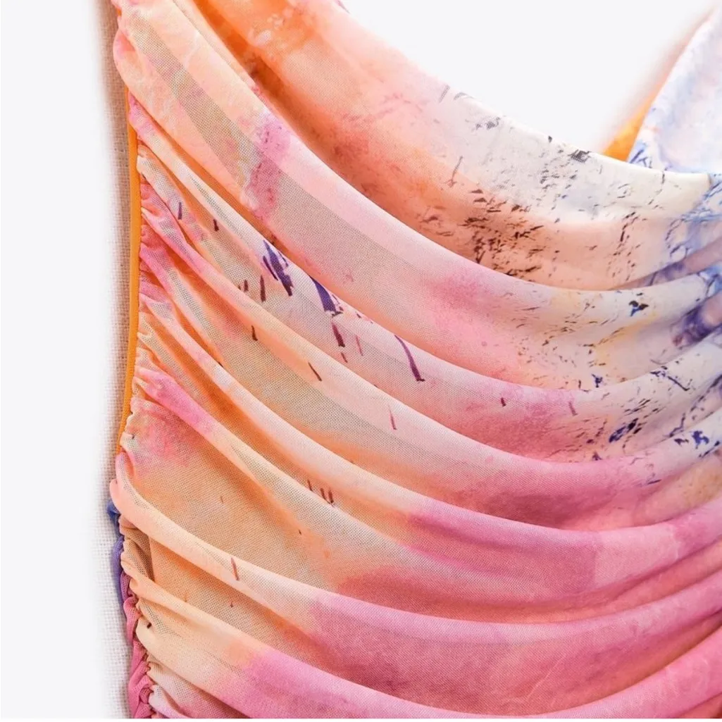 Zara printed mesh mini - Image 7