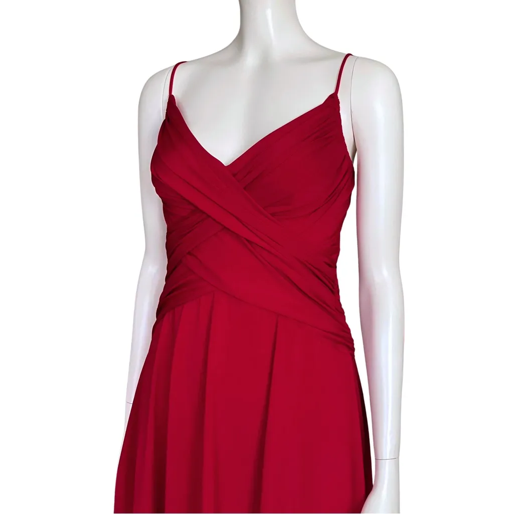 Vintage Y2K Red Hoco Cocktail Dress Medium Homecoming Wedding Guest Retro Vampy - Image 9