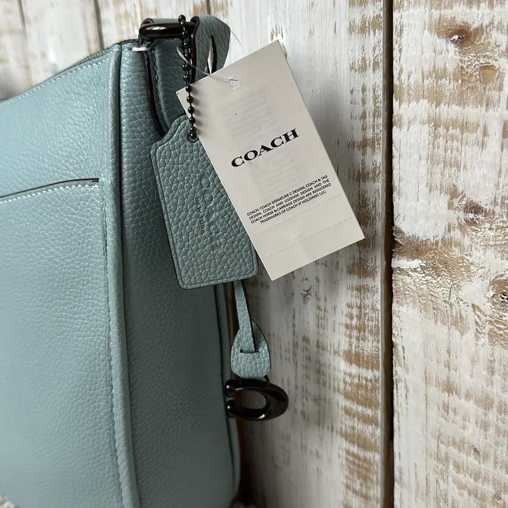 Coach Chaise Crossbody Bag Purse Aqua New NWT - Image 3