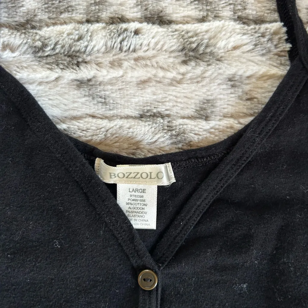 Bozzolo Black Camisole Top - Image 2