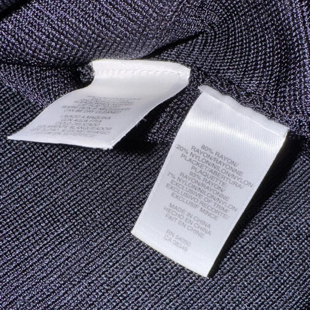 Jones New York Navy Blue Cardigan Blazer Top Size Large - Image 5