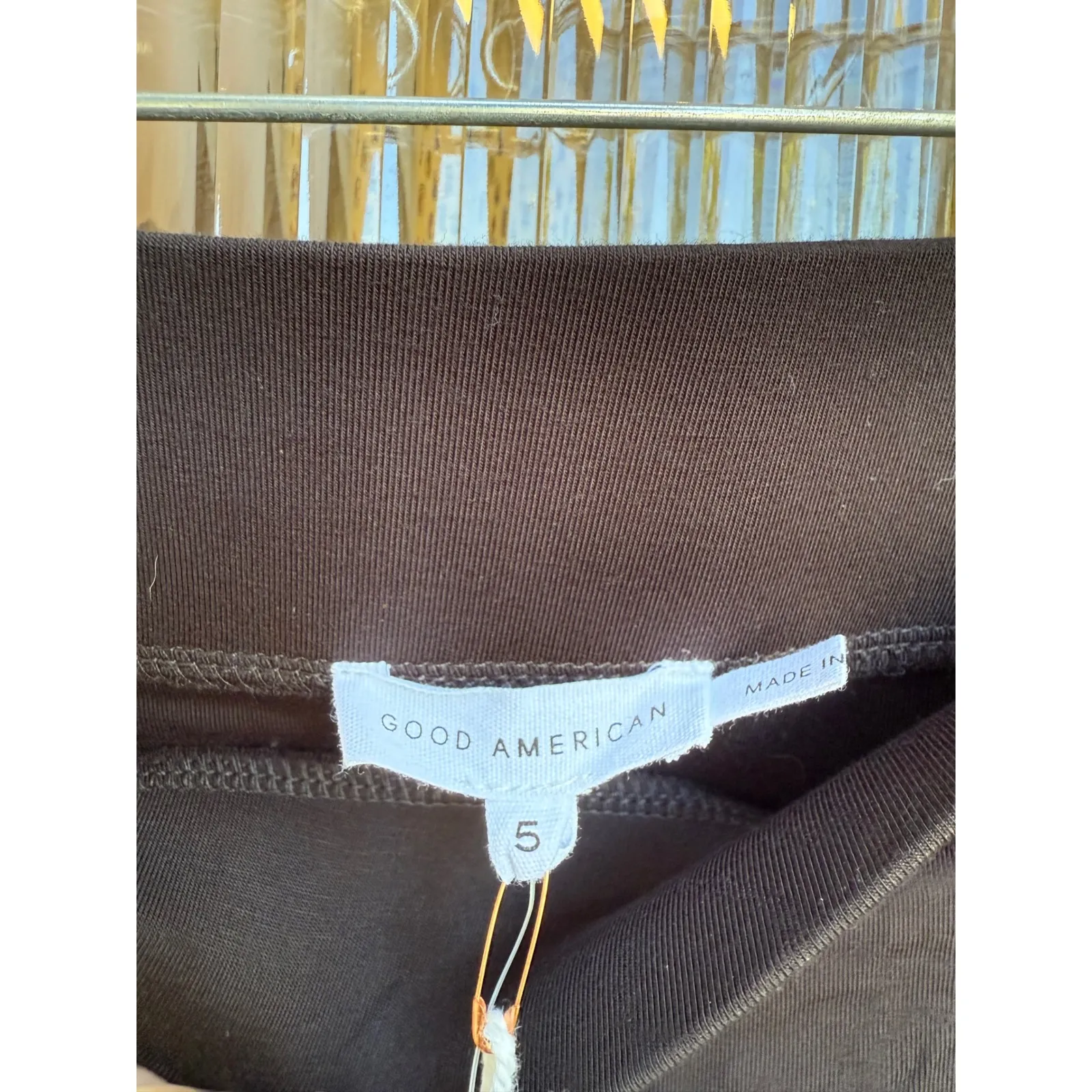 Good American Black Midi Skirt NWT‎ Size 5 (fits 2X) - Image 7