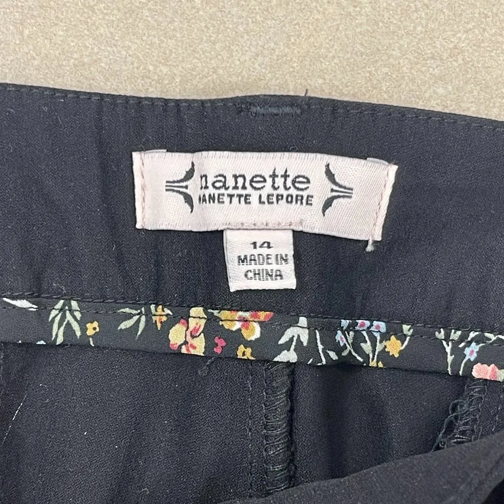 Nanette Lepore High Waist Ankle Pant in Very Black - Size 14 - NWT - Image 3